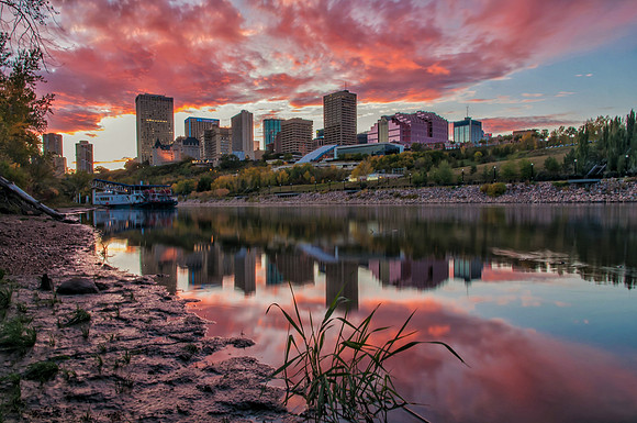 River city sunset