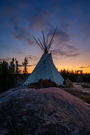 Tipi Sunset